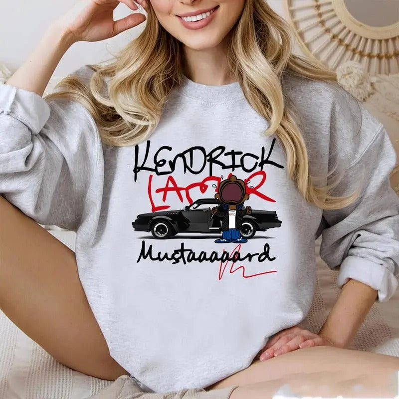 Mustard Kendrlck Lamar Shirt, Gnx Sweatshirt, Kdot T Shirt, Tv Off, Mustard Sweater, Unisex Sweater Pullover Tee