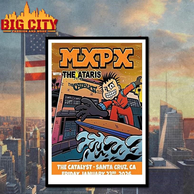 Mxpx The Catalyst Santa Cruz Ca January 23 2026 Shirt