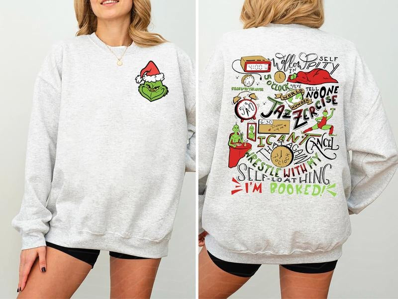 My Day I'm Booked Two-Sided Sweatshirt, Retro Christmas Vibes Sweatshirt, Christmas Schedule Shirt, Vintage Christmas Hoodie, Funny Christmas Sweatshirt, Funny Christmas Sweater, Vintage Winter Shirt