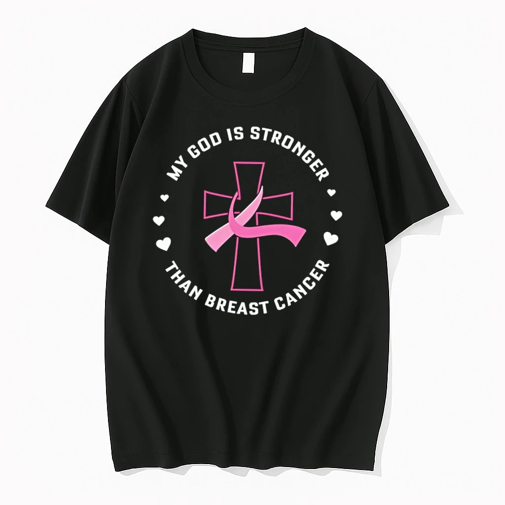 My God Is Stronger Than Breast Cancer Tshirts Sweater