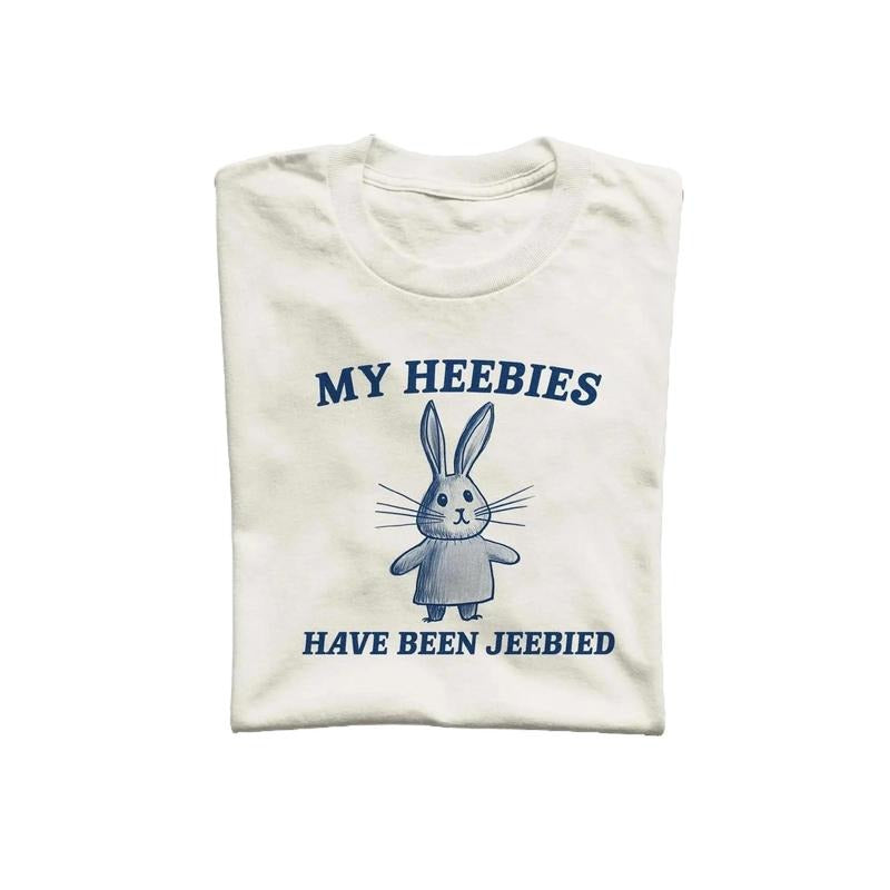 My Heebies Have Been Jeebied Unisex T Shirt, Vintage Drawing Tee, Weird T-Shirt, Graphic Tee