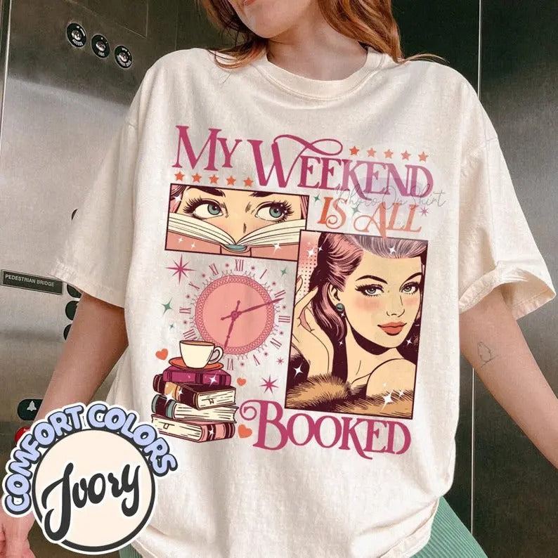 My Weekend Is Shirt, Bookish Shirt, Book Lover Shirt, Reading Shirt, Gifts for Readers, Banned Books Shirt, Dark Romance...
