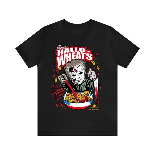 Myers Hallo-Wheats Halloween T-Shirt, Cotton Shirt, Funny Sc4ry T-Shirts, Movie For Men And Women Unisex Stylish