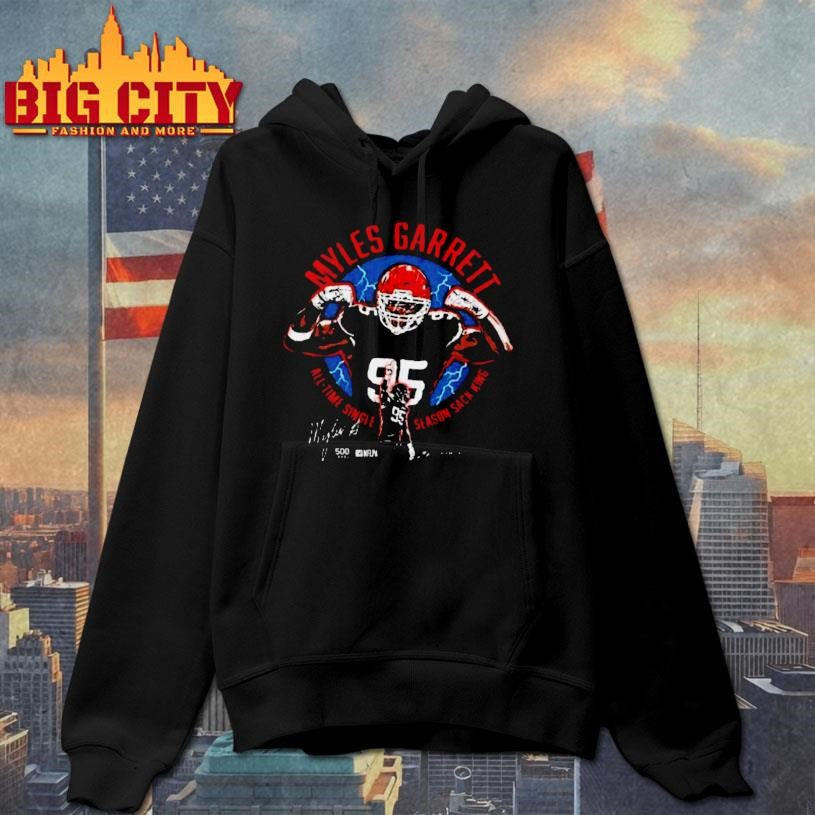 Myles Garrett Cleveland All Time Sack King Shirt