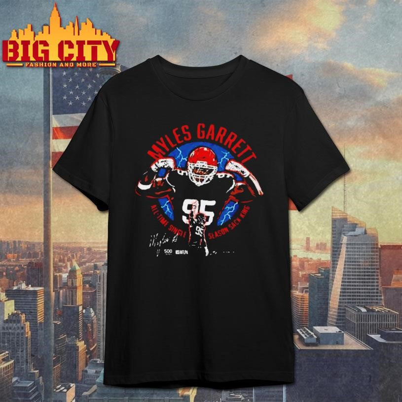 Myles Garrett Cleveland All Time Sack King Shirt