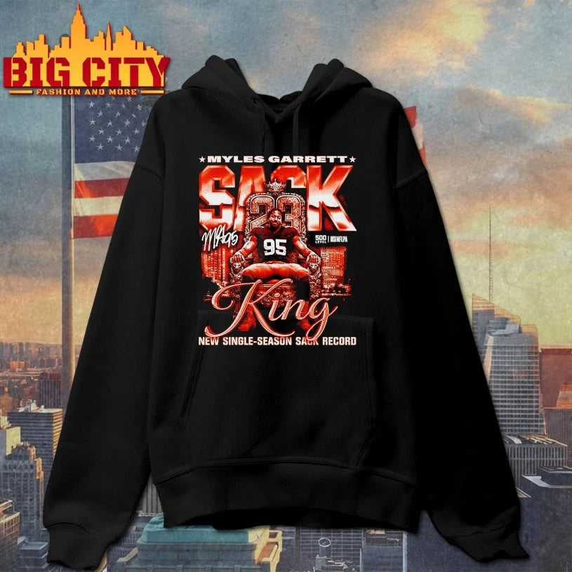 Myles Garrett Cleveland Sack King New single-season sack record shirt