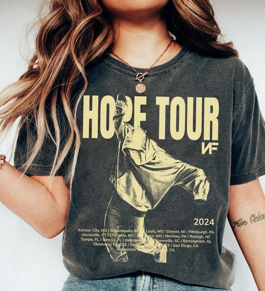 N.F Hope Tour Shirt, N.F Tour Merch Shirt, N.F Concert Tour T Shirt, 2024 Shirt, Unisex T-Shirt, Gifts For Family Friends, Short Sleeve Tee Shirt, Gifts For Birthday Fathers Day Christmas Anniversary Thanksgiving