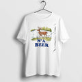 Na Beer Brown Deer With Antlers Standing By A Lake Landscape Tshirts Sweater