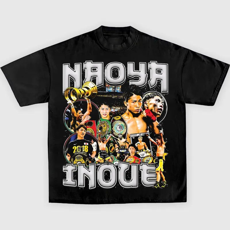 NAOYA INOUE TEE, Boxing T-shirt, Boxer Tee, Sports Shirt, Athletic Tee, Fitness Gift, Workout T-shirt Menswear Streetwear Crewneck Clothing