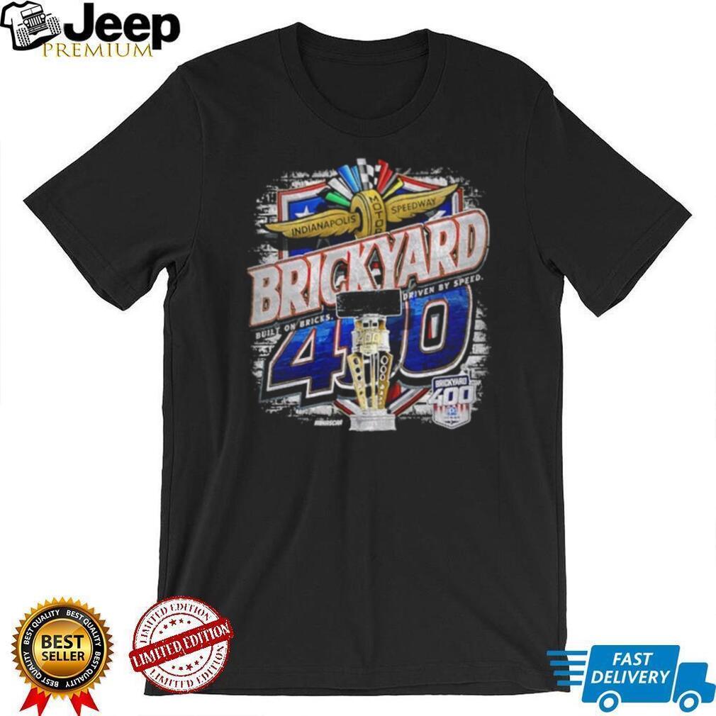 NASCAR Brickyard 400 Built On Bricks Driven By Speed shirt