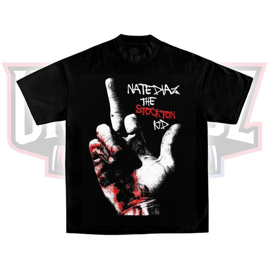 NATE DIAZ TEE, Boxing T-shirt, Boxer Tee, Sports Shirt, UFC Shirt, MMA Shirt, Gift for Him Gift For Her Menswear Clothing Cotton Unisex Crewneck Top