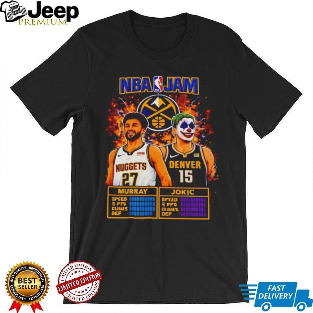 NBA Jam Denver Nuggets Murray and Jokic Joker T Shirt
