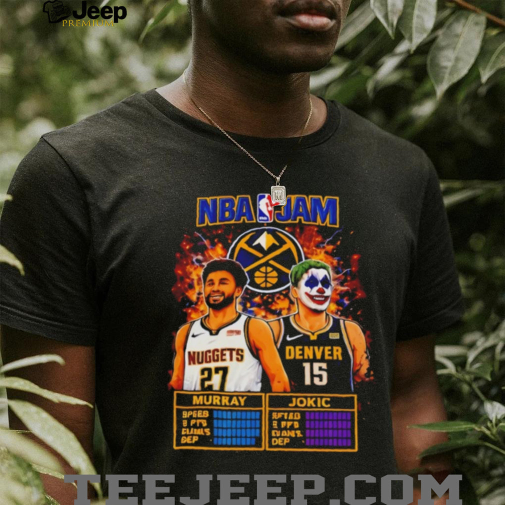 NBA Jam Denver Nuggets Murray and Jokic Joker T Shirt
