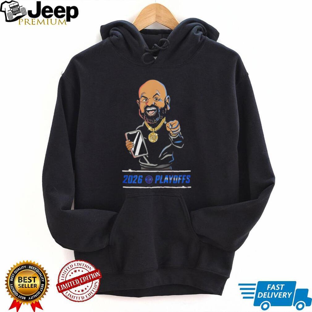 NBA Playoffs 2026 Cartoon CoachFan Celebration T Shirt