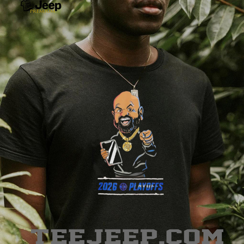 NBA Playoffs 2026 Cartoon CoachFan Celebration T Shirt