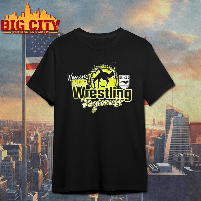 NCHSAA Wrestling Women Regionals Championships 2026 logo Shirt