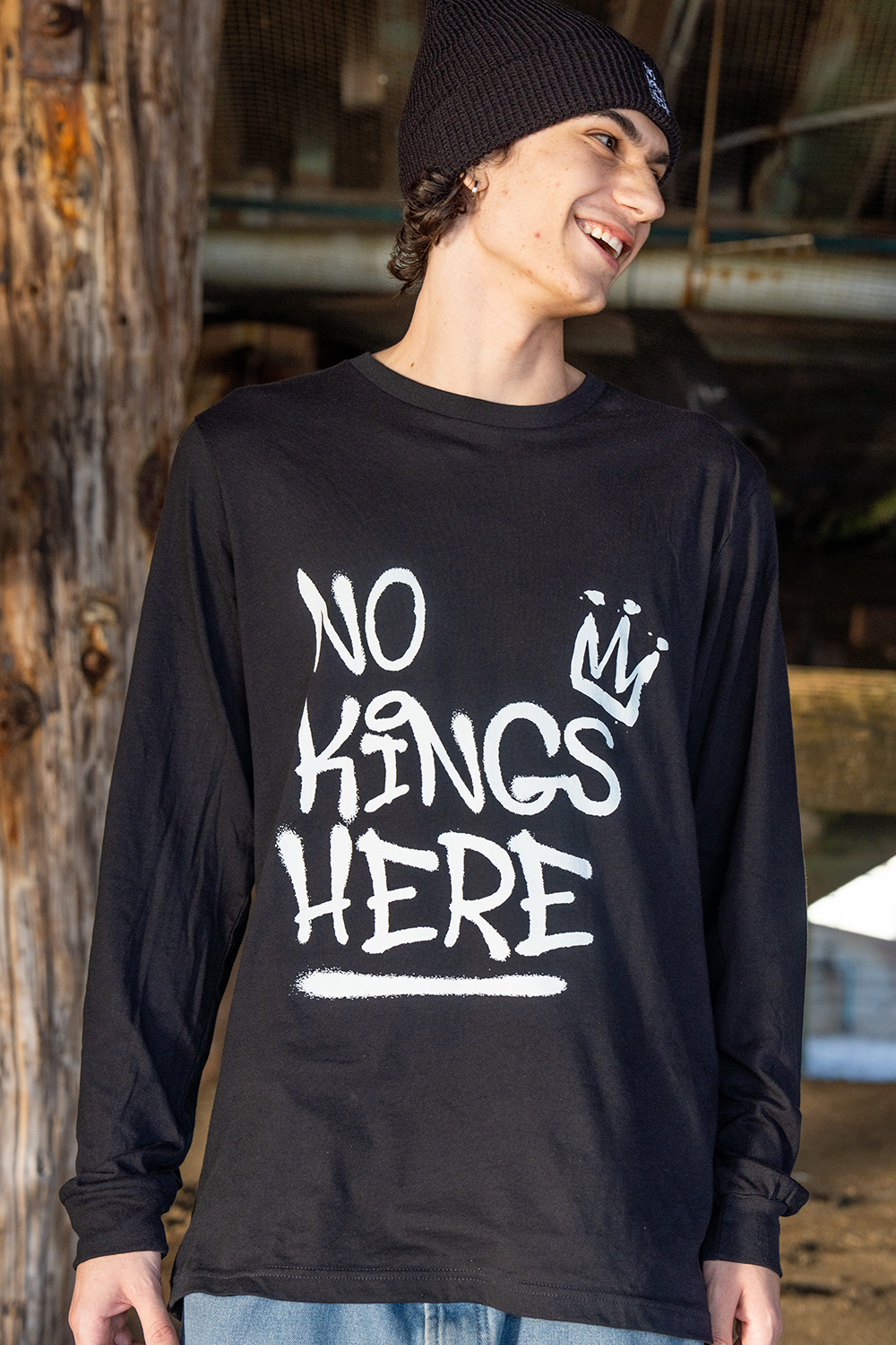 NKH Graffiti Logo Long-Sleeve Shirt (logo on FRONT) Hoodie, Sweatshirt | WearSparks.com (Image 3)