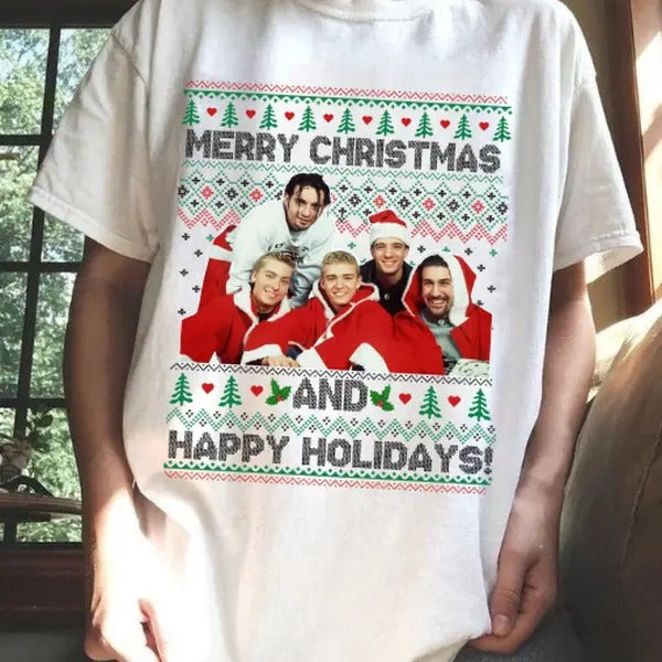 NSYNC Music Band Shirt Merry Christmas And Happy Holidays shirt