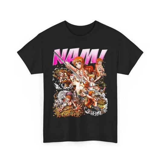 Nami Tshirt, Anime Graphic Tee, One Piece Gift, Manga Fan Shirt, Unisex Cotton Top, Cosplay Costume