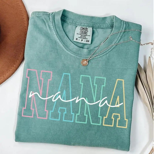 Nana Shirt, Nana T-Shirt, Gift for Nana, Grandma Gift, Grandmother Shirt, Grandma Mimi Gigi Tee, Mother's Day Gift...