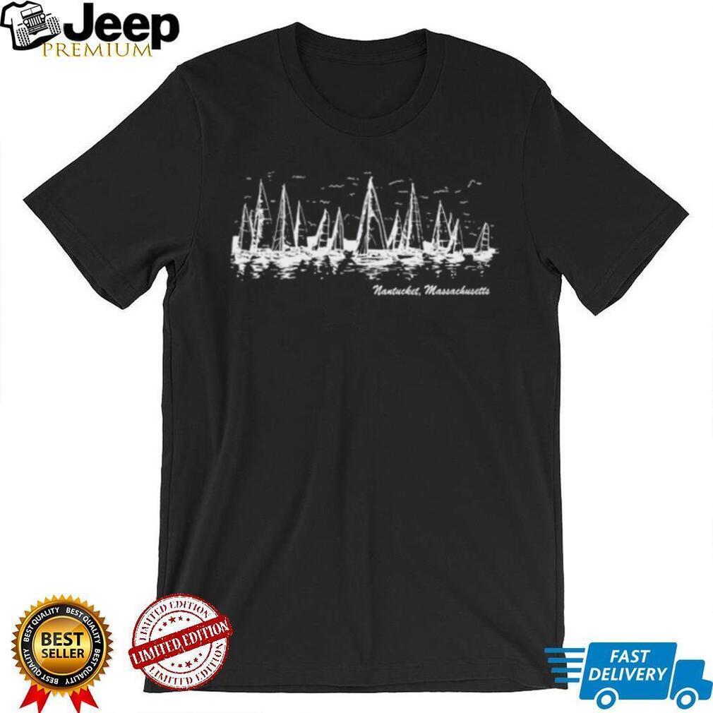 Nantucket Massachusetts Sailing Boats Nautical Graphic T Shirt