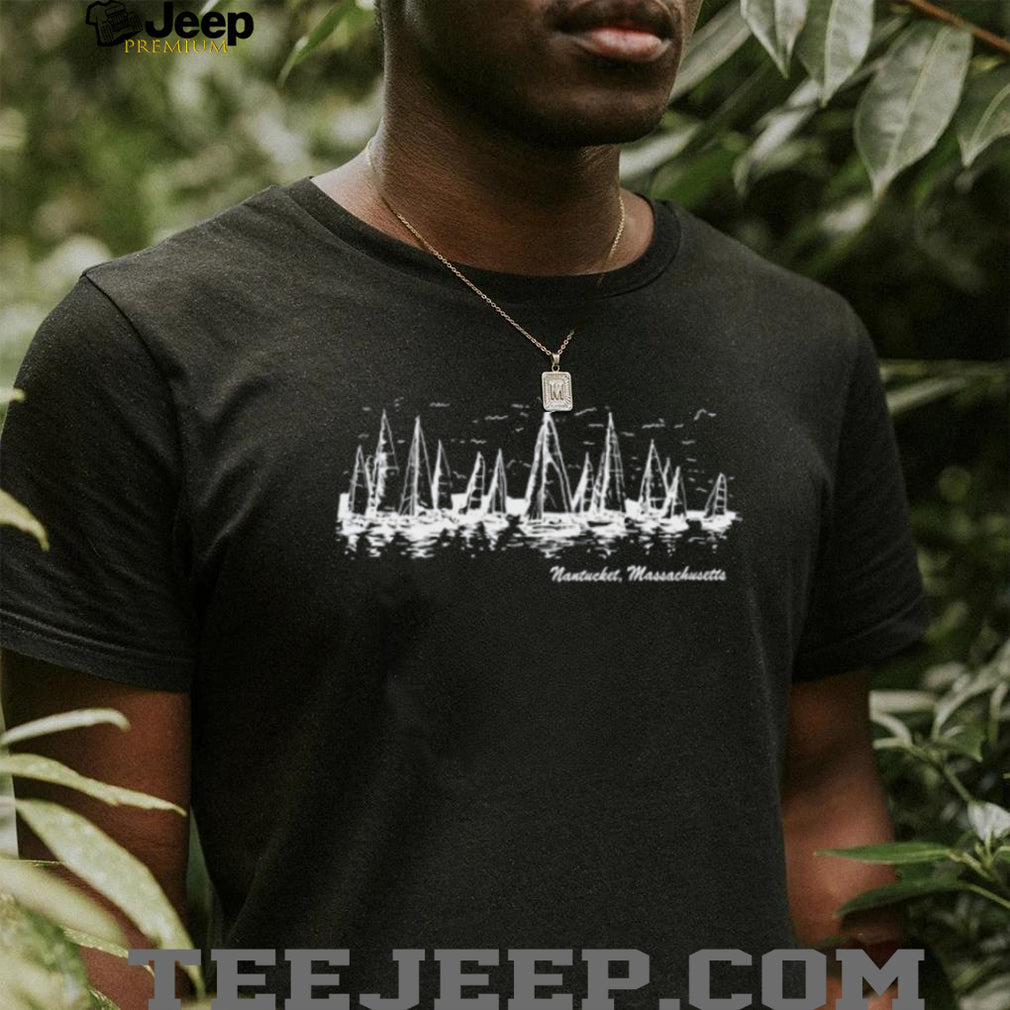 Nantucket Massachusetts Sailing Boats Nautical Graphic T Shirt