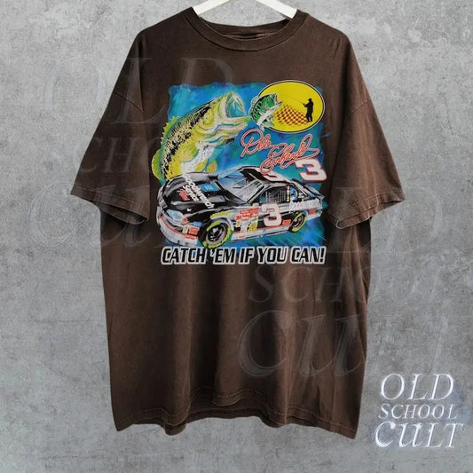 Nascar X Fishing Vintage Racing T-Shirt, Y2k Retro Bootleg Graphic Shirt, Retro Racing Graphic Tee, Unisex Race Shirt, Race Gifts,Fisher Tee