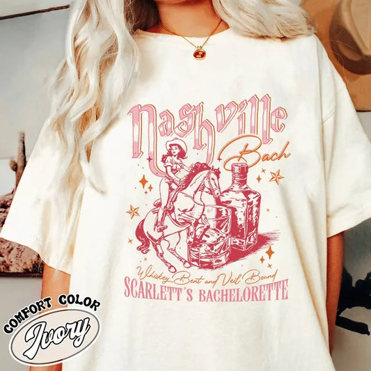 Nashville Cocktail Bachelorette Comfort Color Shirt, Custom Nashville Cocktail Bachelorette Shirt, Nashville Cocktail Bachelorette Shirt, Bachelorette Party