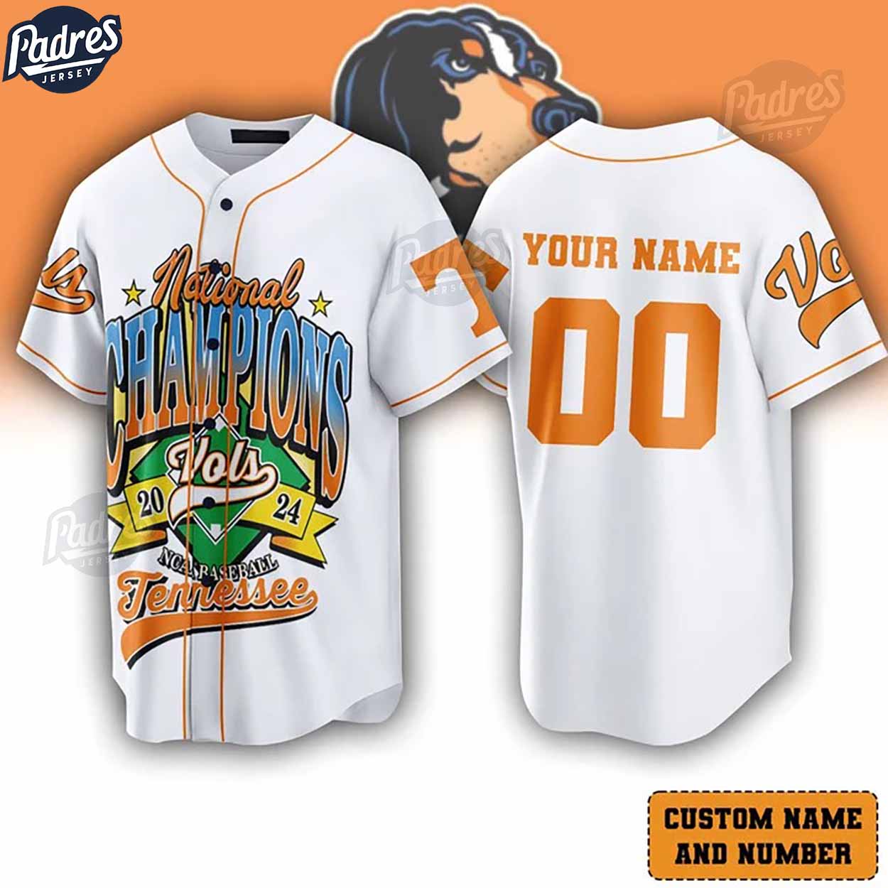 National Championships Tennessee Volunteers NCAA Custom Baseball Jersey - Padres Jersey Oasis: Elevate Your Baseball Style Game