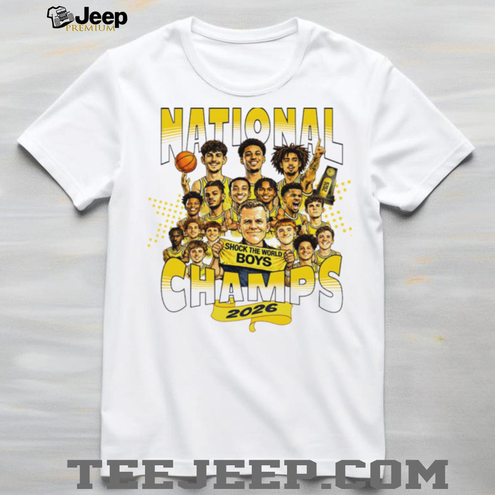 National Champs 2026 Shock The World Boys Basketball Championship T Shirt