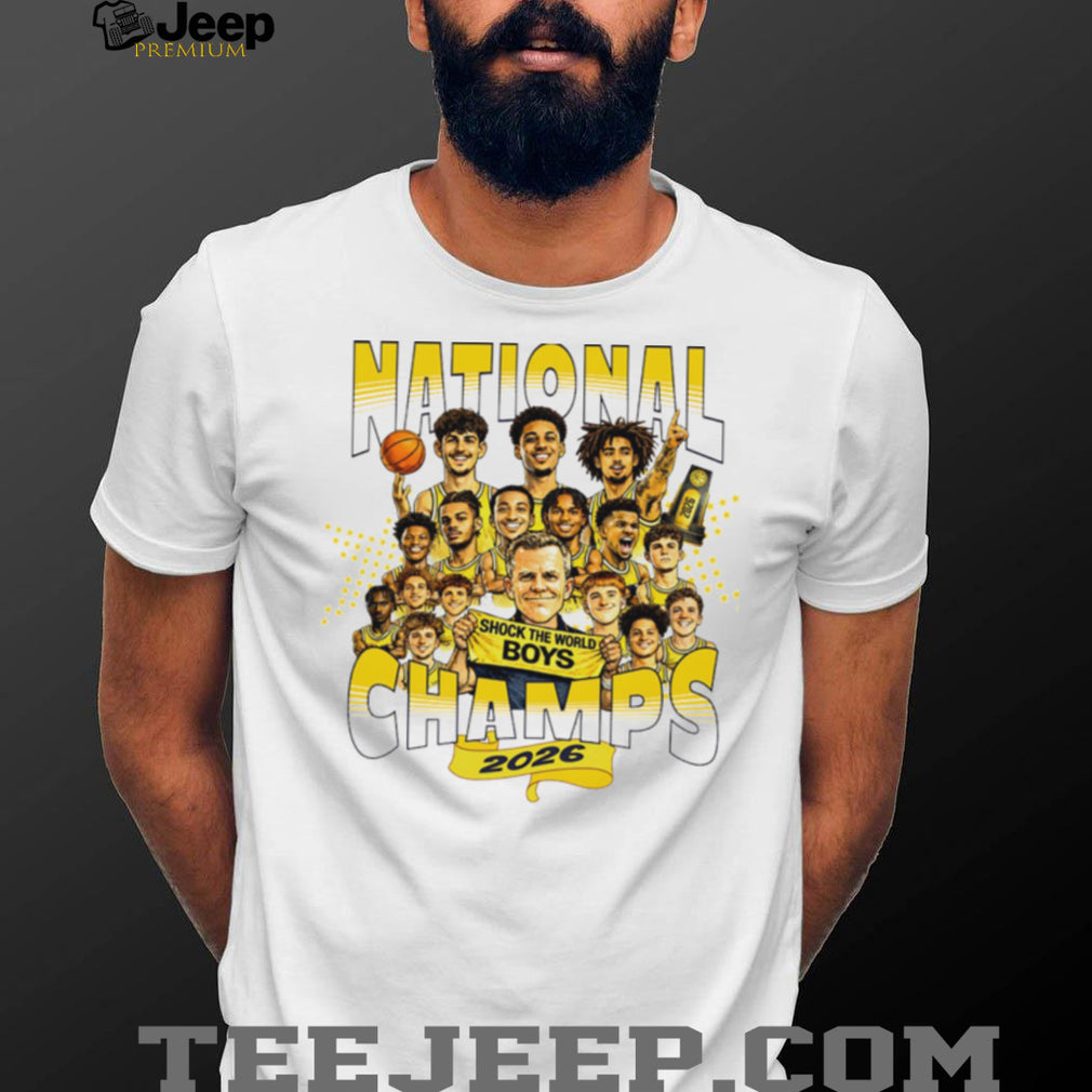 National Champs 2026 Shock The World Boys Basketball Championship T Shirt