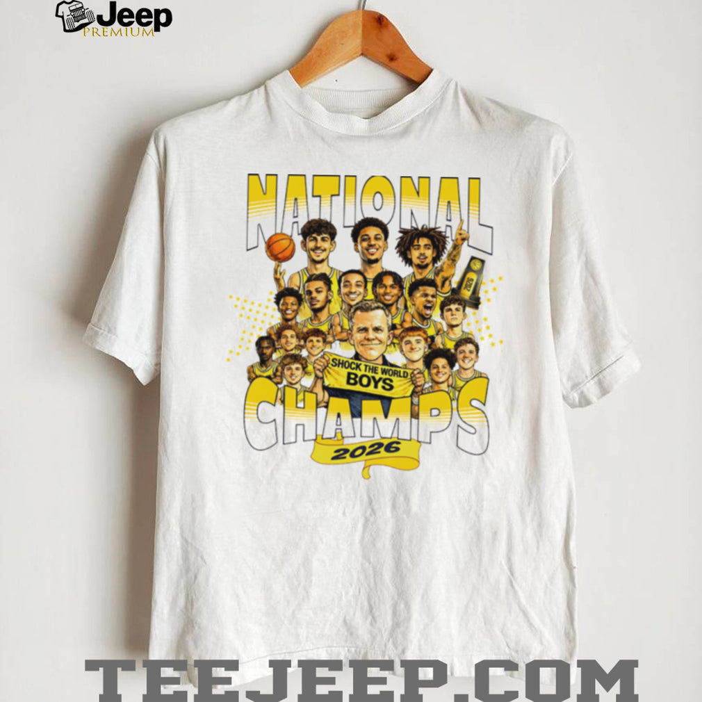 National Champs 2026 Shock The World Boys Basketball Championship T Shirt