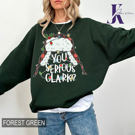 National Lampoons Christmas Vacation Shirt, You Serious Clark Christmas Sweatshirt, Christmas Movie, Griswolds Family Vacation, Christmas Quotes, Xmas Party