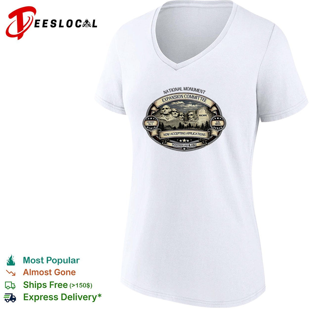 National Monument Expansion Committee Mount Rushmore vacancy poster shirt