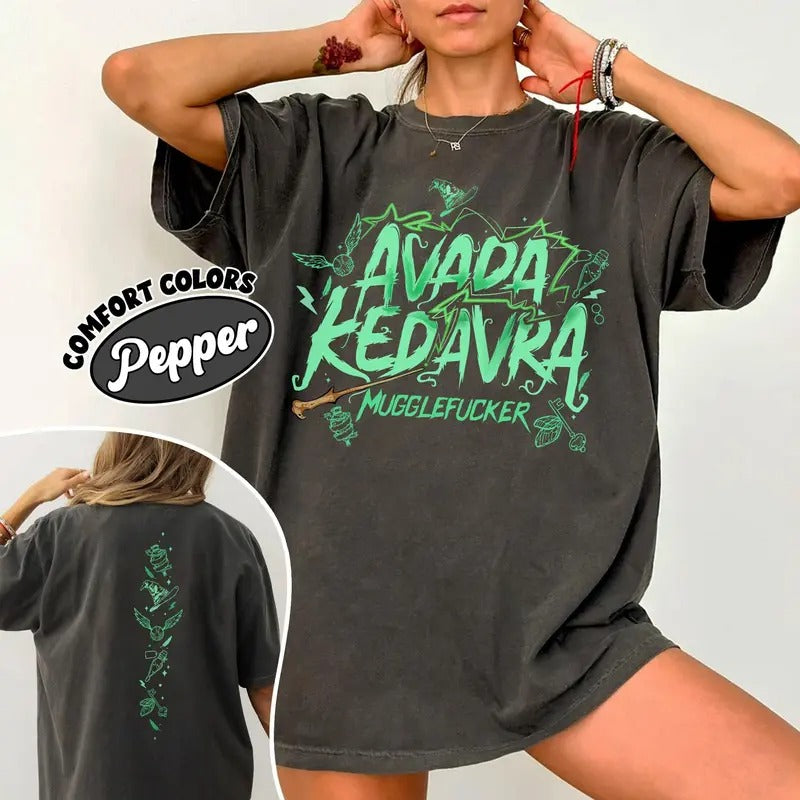 National Park Wizard T-Shirt, Magic Wand Avada Kedavra Wizard Tee, HP Inspired Wizarding World Gift Hoodie, Sweatshirt