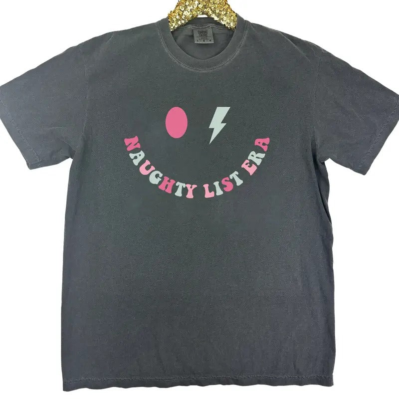 Naughty List Era Comfort Colors T-Shirt 'NLB' Hoodie, Sweatshirt | WearSparks.com