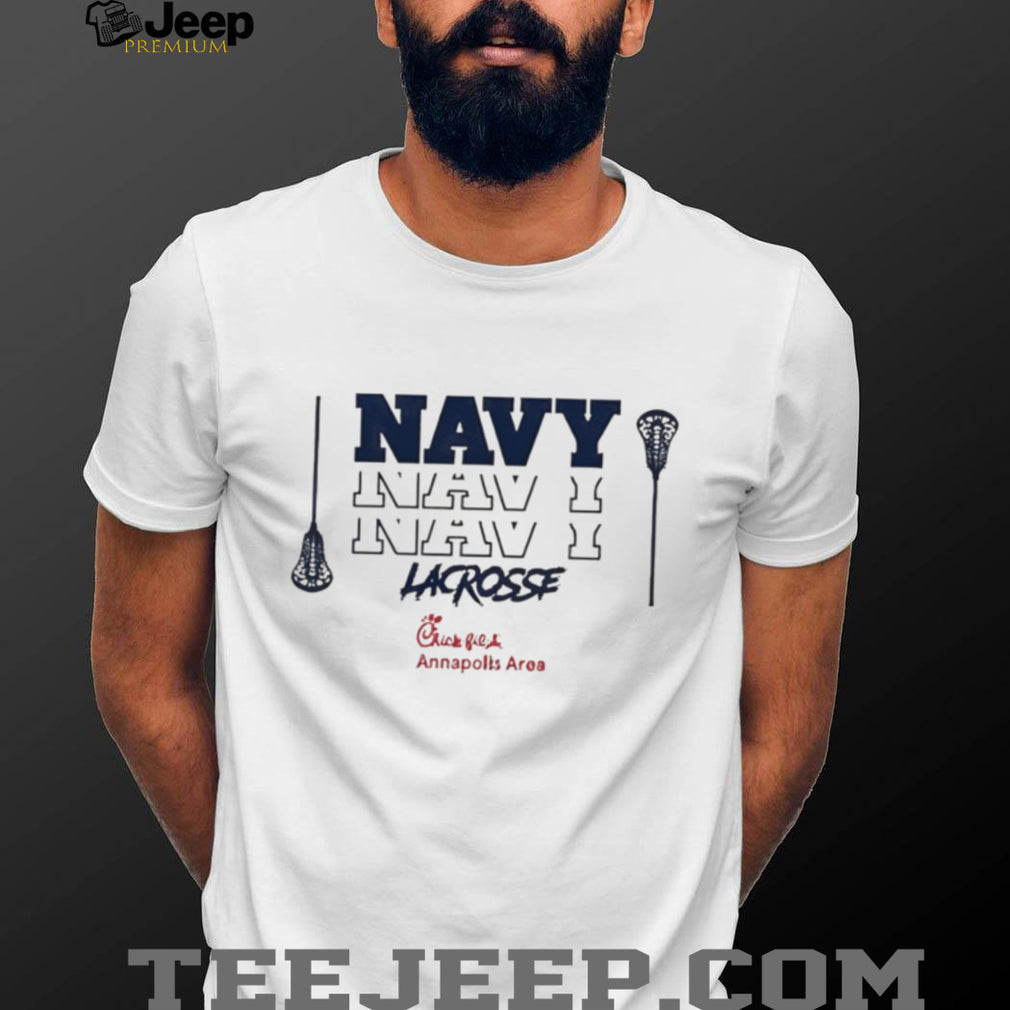 Navy Lacrosse Annapolis Area Chick fil A Sponsored Sports T Shirt