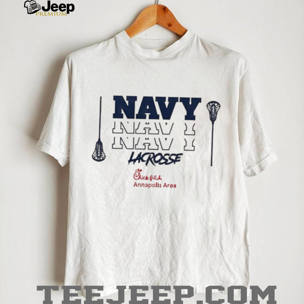 Navy Lacrosse Annapolis Area Chick fil A Sponsored Sports T Shirt