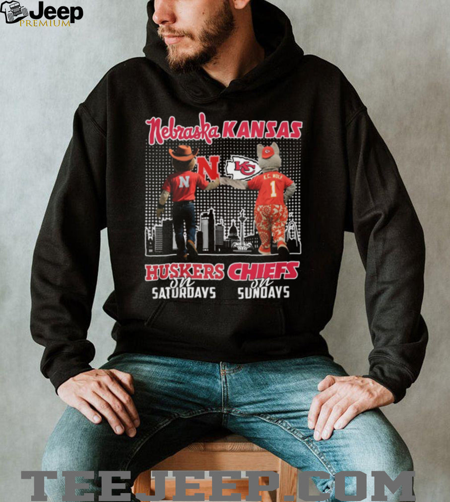 Nebraska Huskers on Saturdays Kansas City Chiefs on Sundays T Shirt