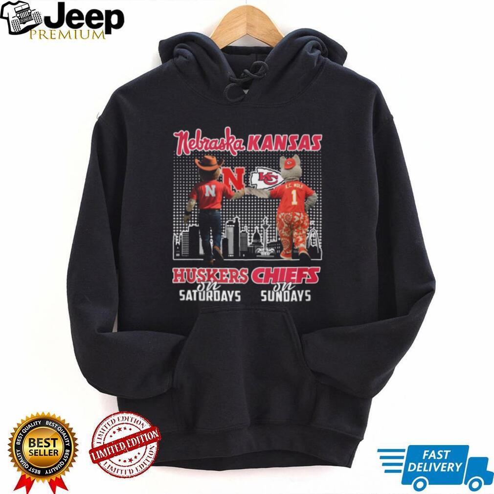 Nebraska Huskers on Saturdays Kansas City Chiefs on Sundays T Shirt