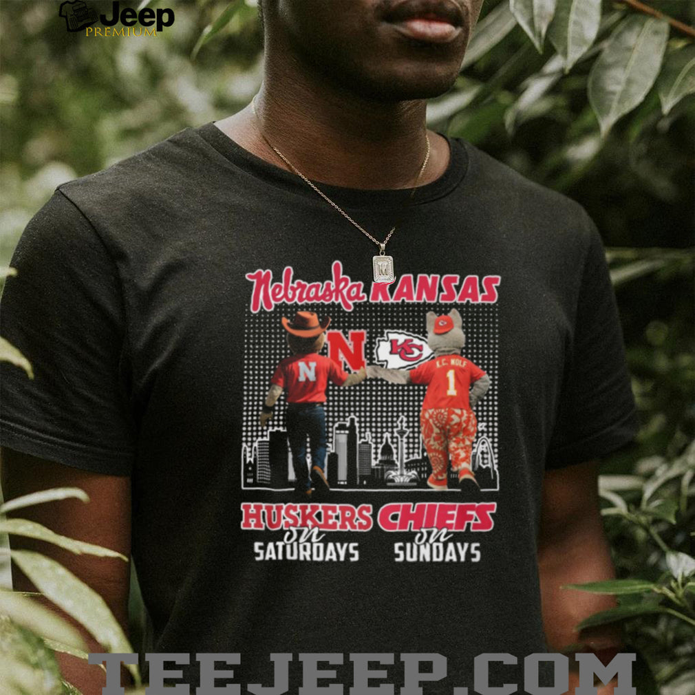 Nebraska Huskers on Saturdays Kansas City Chiefs on Sundays T Shirt