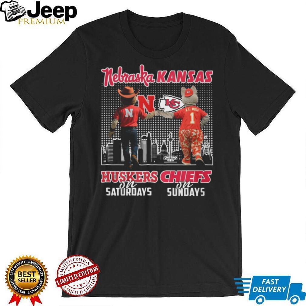 Nebraska Huskers on Saturdays Kansas City Chiefs on Sundays T Shirt