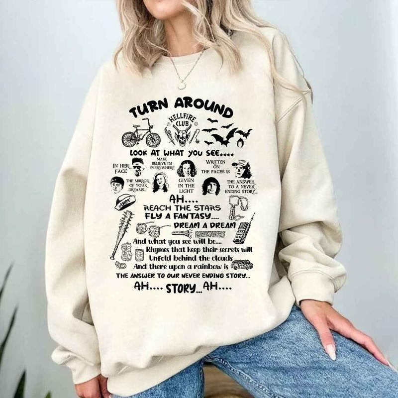 Never Ending Story T Shirt, Things T Shirt, Movie Stranger T Shirt Sweatshirt Hoodie .