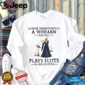 Never Underestimate A Woman Who Still Plays Flute In Her Eighties Retro Classical Musician Senior Gift Shirt