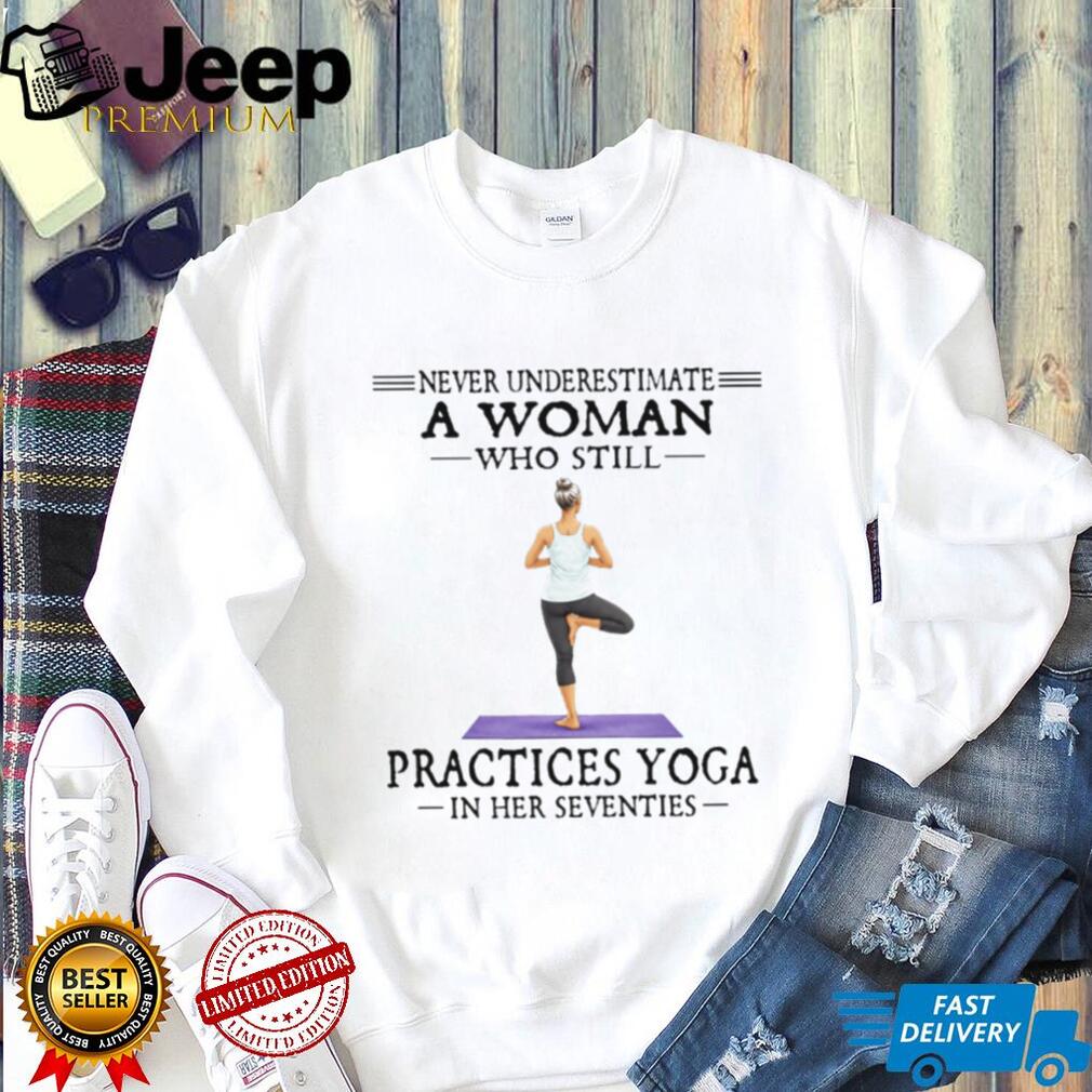 Never Underestimate A Woman Who Still Practices Yoga in her Seventies