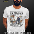 Never Underestimate An Old Man Who Still Cooks Every Day In His Seventies T Shirt