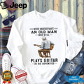 Never Underestimate Old Man Guitar Player Seventies Shirt