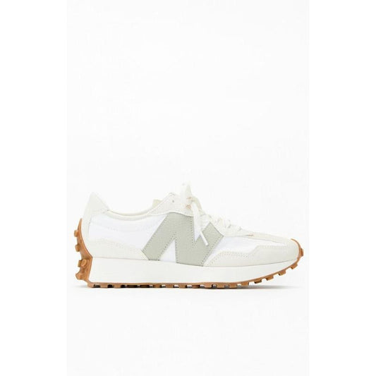 New Balance Women's Women's White & Green 327 Sneakers - Multicolor