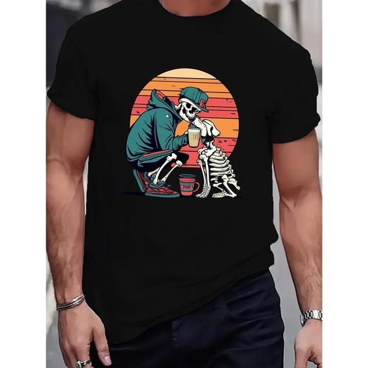 New Casual Crew Neck Men's T-Shirt Made in USAstyle{n002}5