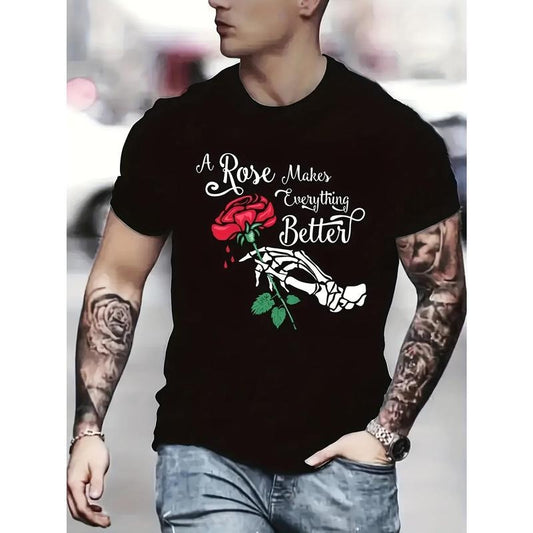 New Casual Crew Neck Men's T-Shirt Made in USAstyle{n002}6